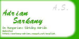 adrian sarkany business card